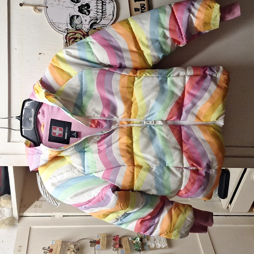 Swiss Tech Girls size 7/8 Puffer Coat